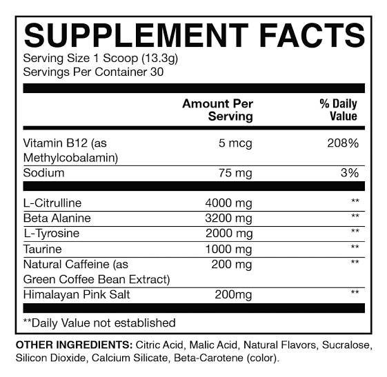 RAW CBUM PRE-WORKOUT