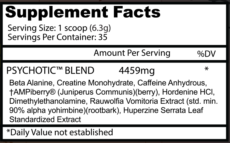 Insane Labz Psychotic 35 SERV