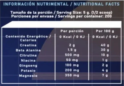 Euphoric Creatina 1KG con Sabor