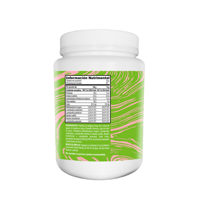 Colágeno Grass Fed sabor Matcha Lemonade 300 gr