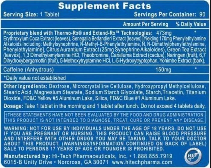 HTP Lipodrene Elite 90TABS